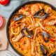 Paella de marisco